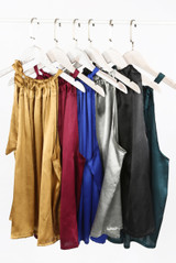 Satin Front Tie Up High Neck Top Satin Front Tie Up High Neck Top