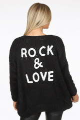 'ROCK & LOVE' Cable Knit Cardigan