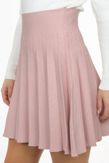 Knitted Box Pleat Skirt