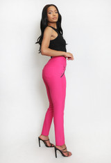 High Waist Visible Seam Jeggings