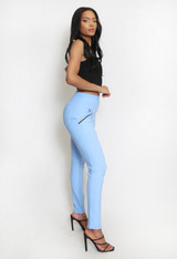 High Waist Visible Seam Jeggings