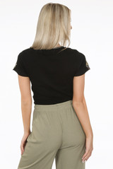 Sequin 'QUEEN' Slogan Tees