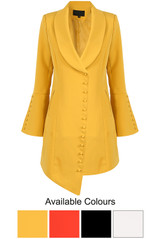Asymmetric Blazer Dress