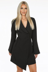 Asymmetric Blazer Dress