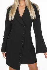Asymmetric Blazer Dress
