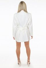 Oversized Blazer With Origami Waist Belt