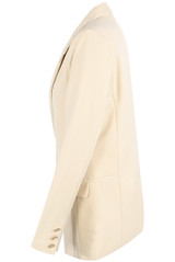 Flapped Pockets Oversize Blazer