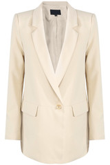 Flapped Pockets Oversize Blazer