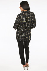 Golden Trim Double Breast Blazer