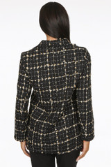 Golden Trim Double Breast Blazer