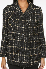 Golden Trim Double Breast Blazer