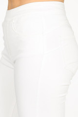 Back Zip Up Button Up Skinny Jeans 