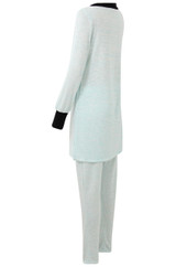 Lightweight Tie Neck Tunic & Trouser Set - 3 Colours