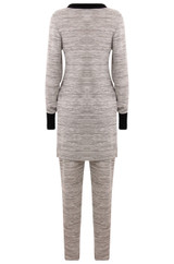 Lightweight Tie Neck Tunic & Trouser Set - 3 Colours