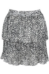 Pleated Tier Elasticated Waist Mini Skirts