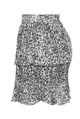 Pleated Tier Elasticated Waist Mini Skirts