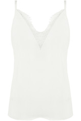 Lace Plunge Neck Deep Back Cami 