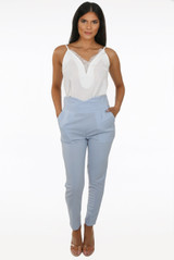 Lace Plunge Neck Deep Back Cami 