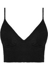 Ribbed Adjustable Strap Bralet