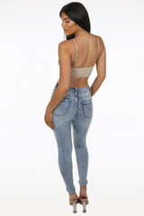 Ribbed Adjustable Strap Bralet