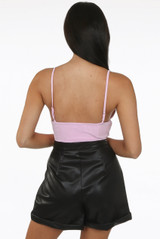 Ribbed Adjustable Strap Bralet