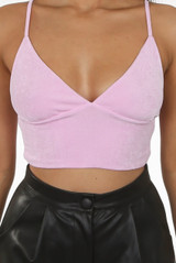 Ribbed Adjustable Strap Bralet