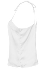 Satin Tie Shoulder Top