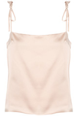 Satin Tie Shoulder Top