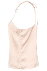 Satin Tie Shoulder Top