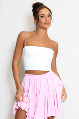 Block Cropped Cami Top