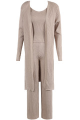 Knitted Jumper With Cami & Trouser 3 Piece Set - 3 Colours