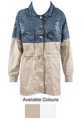 Front Pocketed Denim Jacket