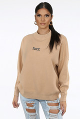 'ROCK & ROLL' Slogan Round Neck Jumper - 5 Colours