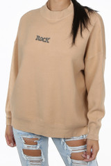'ROCK & ROLL' Slogan Round Neck Jumper - 5 Colours