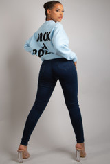 'ROCK & ROLL' Slogan Round Neck Jumper - 5 Colours