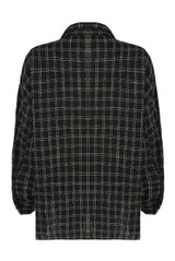 Pearl Button Trim Front Pocketed Shirt