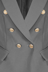Golden Button Double Breast Winter Blazer - 8 Colours