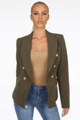 Golden Button Double Breast Winter Blazer - 8 Colours