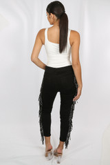 Tassel Edge Denim Jeans