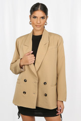 Double Breasted Oversized Dad Blazer