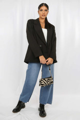 Double Breasted Oversized Dad Blazer