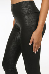 Reptile Textured High Waist Jeggings