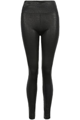 Reptile Textured High Waist Jeggings