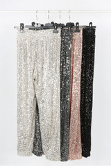Elasticated Waist Sequin Trouser