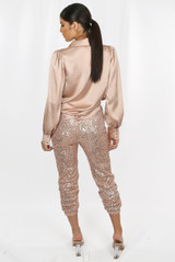 Elasticated Waist Sequin Trouser