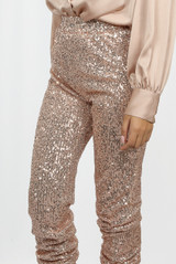 Elasticated Waist Sequin Trouser
