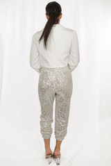 Elasticated Waist Sequin Trouser