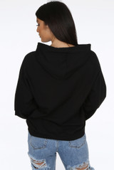 Ruched Sleeve Hooded Sweatshirt - 7 Colours