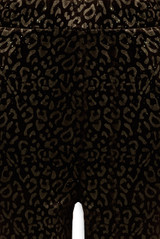 Foil Animal Print Flared Trouser