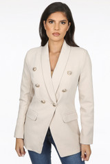 Shawl Lapels Tailored Military Blazer